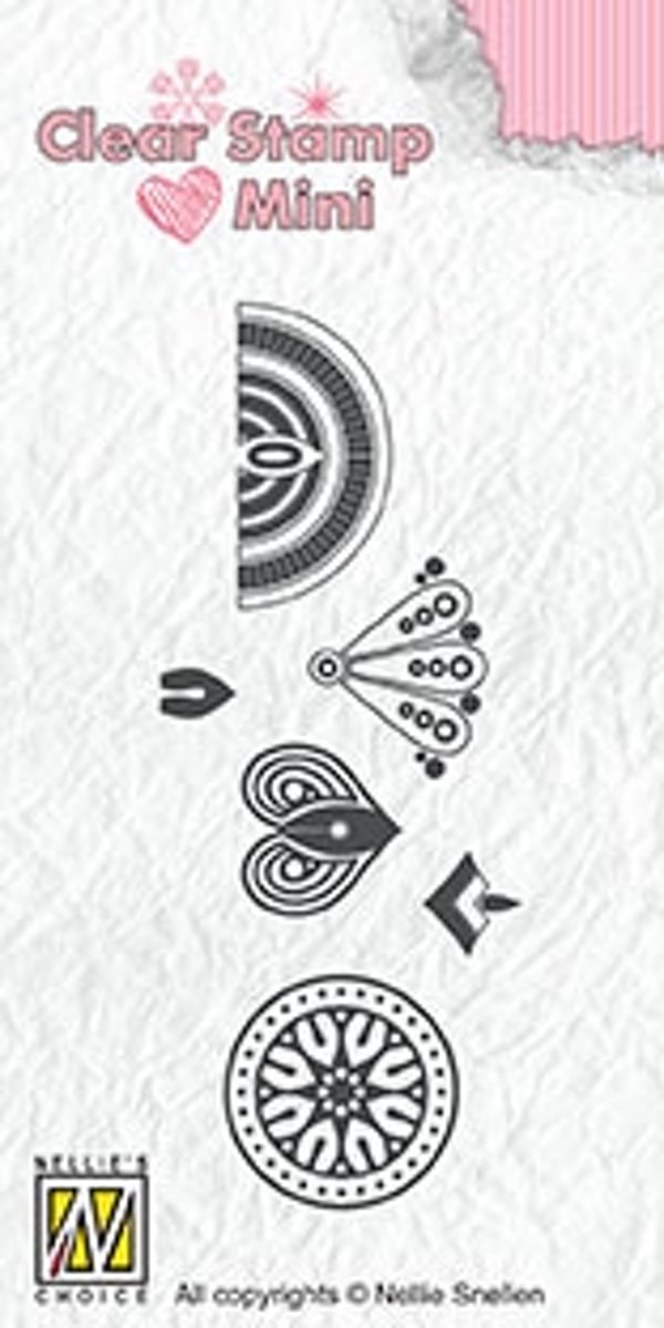 MAFS017 Mandala Clear Stamp mini Flower-3